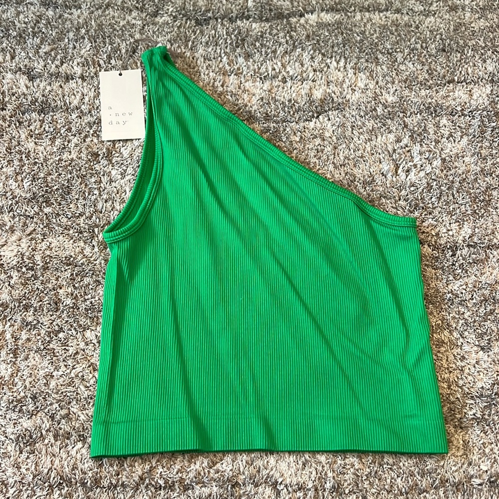Green one strap top